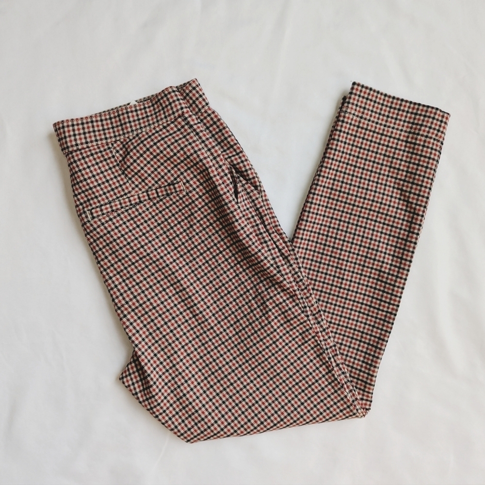 Hollister Women's Ultra High Rise Pants Red, Blue, Beige, size Large